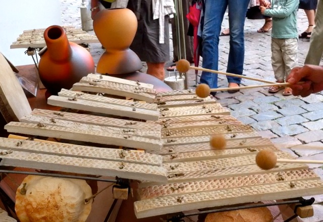 percussions claviers deux octaves en argile