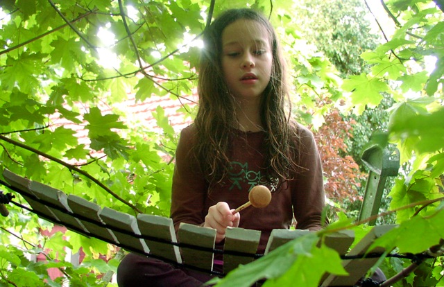 jeux musicaux plein air pour accrobranche  décoration jardin à suspendre