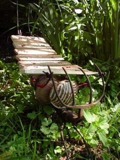 décorer aménager son jardin avec sculpture musicale