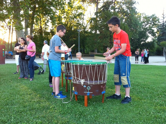 expo itinérante interactive percussion plein air