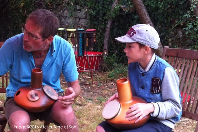 essayer udu drum atelier terre et son création France