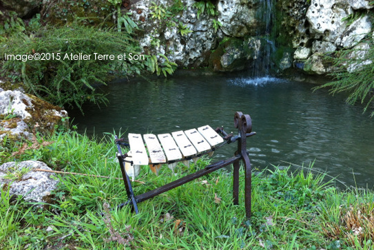 sculpture musicale décoration jardin ludique pédagogique et thérapeutique