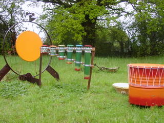 espace sonore instrument recyclage pour jardin