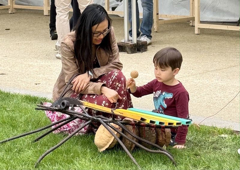 sculpture musicale vibraphone tubulaire