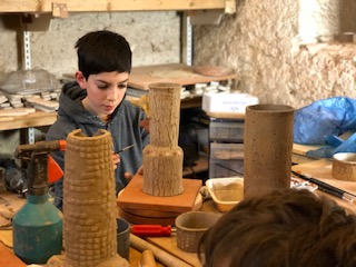 fabrication tambour céramique modelage 