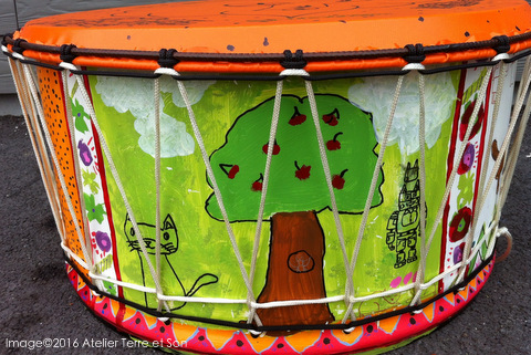fabrication percussion avec matériaux de recyclage