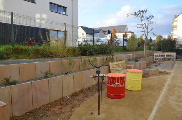 instrument musique pour jardin sculpture musicale intéractive de plein air