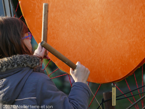 tambour géant intéractif ludique d'extèrieur