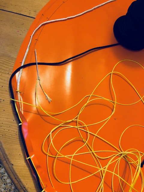 montage membrane tambour gong d'extérieur