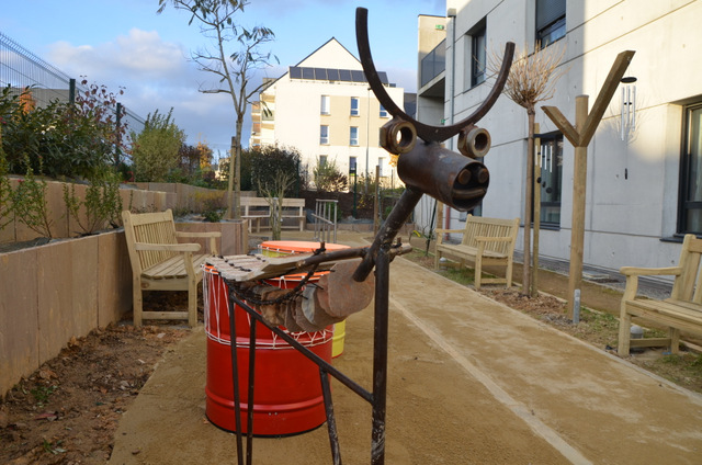 sculpture instrument de musique de plein air jardin sensoriel