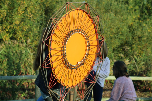 tambour géant air de jeux tout public HEPAD IME jardin sensoriel thérapeutique