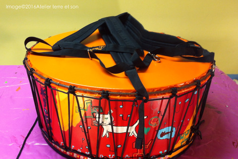 tambour surdo developpement durable percussion en fût métal de recyclage