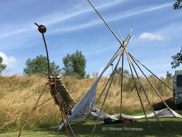 Sculture instrument musique géant de plein air location vente