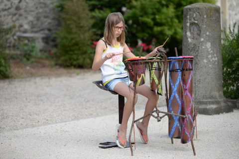 sculpture art singulier animation musicale de plein air